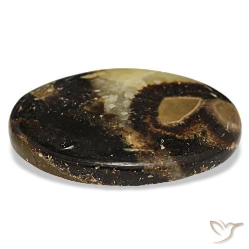 Calcite naturale multicolore da 103,06 ct, taglio ovale, opaco