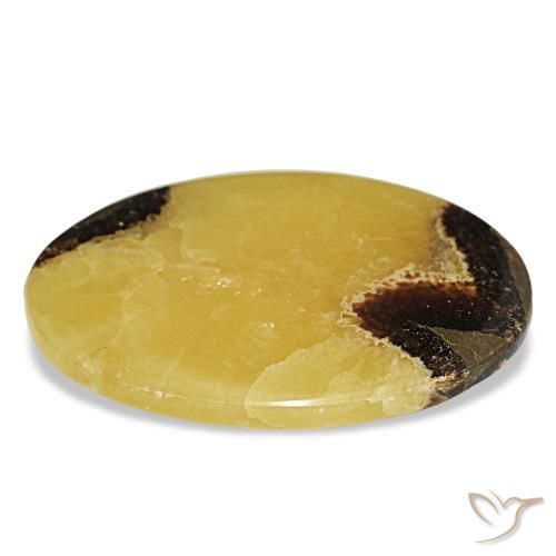 Calcite naturale multicolore da 167,28 ct, taglio ovale, opaco
