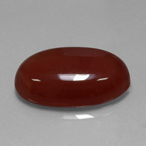 Corniola naturale arancione da 14,62 ct, taglio ovale, traslucido