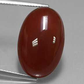 Corniola naturale arancione da 13,99 ct, taglio ovale, traslucido