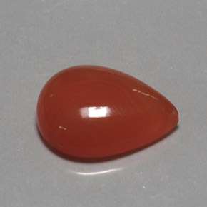 Corniola Arancio rosso naturale da 13.63 ct, Trasparente, Trasparente/Traslucido