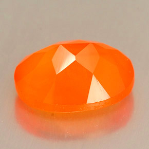 Corniola Arancione naturale da 1.88 ct, Taglio ovale, Traslucido