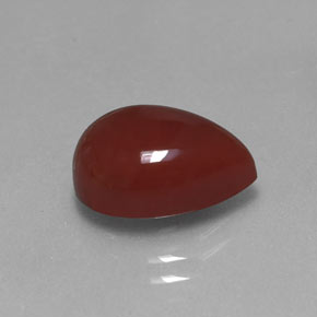 Corniola naturale arancione da 4,67 ct, trasparente, trasparente/traslucido
