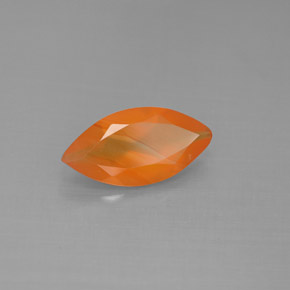 Corniola Arancio rosso naturale da 1.10 ct, Trasparente, Trasparente/Traslucido