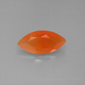 Corniola Arancio rosso naturale da 1.70 ct, Trasparente, Trasparente/Traslucido