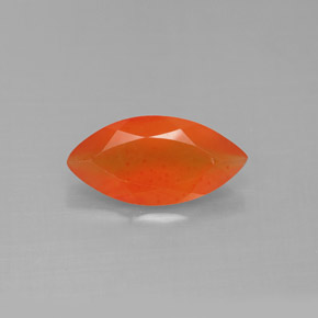 Corniola naturale arancione da 1,43 ct, trasparente, trasparente/traslucido
