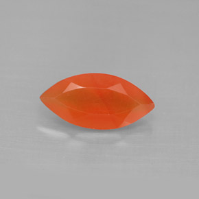 Corniola Arancio rosso naturale da 1.60 ct, Trasparente, Trasparente/Traslucido