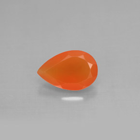 Corniola naturale arancione da 1,16 ct, trasparente, trasparente/traslucido