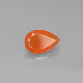 Corniola naturale arancione da 1,16 ct, trasparente, trasparente/traslucido