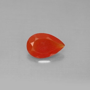 Corniola arancio rosso naturale da 1,00 ct, trasparente, trasparente/traslucido