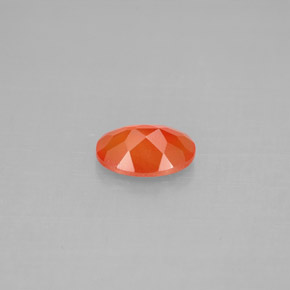 Corniola Arancio rosso naturale da 0.62 ct, Trasparente, Trasparente/Traslucido