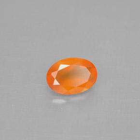 Corniola naturale arancione da 0,70 ct, trasparente, trasparente/traslucido