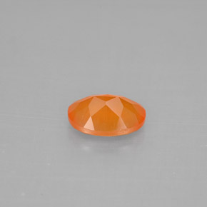 Corniola naturale arancione da 0,70 ct, trasparente, trasparente/traslucido