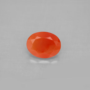 Corniola Arancio rosso naturale da 1.23 ct, Trasparente, Trasparente/Traslucido