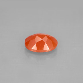 Corniola Arancio rosso naturale da 1.23 ct, Trasparente, Trasparente/Traslucido
