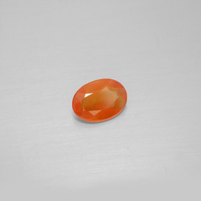 Corniola Arancione naturale da 0.45 ct, Trasparente, Trasparente/Traslucido