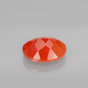 Corniola Arancio rosso naturale da 3.03 ct, Trasparente, Trasparente/Traslucido
