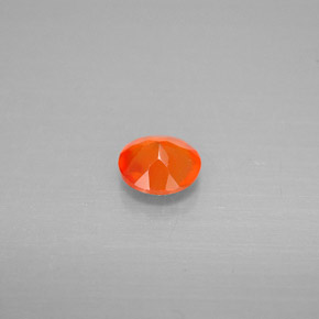 Corniola Arancio rosso naturale da 0.38 ct, Trasparente, Trasparente/Traslucido