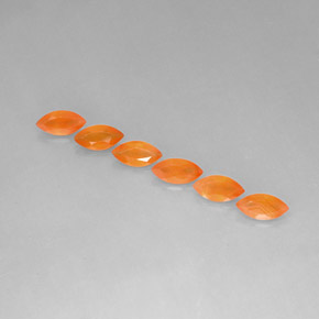 Corniola naturale arancione da  ct, trasparente, trasparente/traslucido