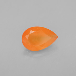 Corniola Arancione naturale da 1.29 ct, Trasparente, Trasparente/Traslucido