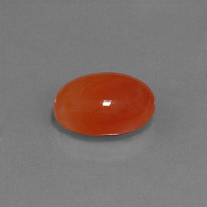 Corniola Arancione naturale da 5.84 ct, Trasparente, Trasparente/Traslucido