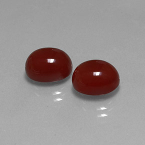Corniola naturale rosso da  ct, taglio ovale, traslucido