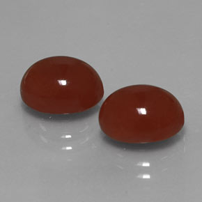 Corniola naturale rosso da  ct, taglio ovale, traslucido