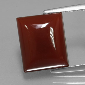 Corniola naturale arancione da 5,78 ct, baguette, traslucido