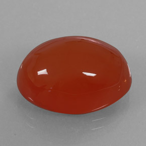 Corniola naturale arancione da 15,49 ct, trasparente, trasparente/traslucido