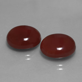 Corniola naturale rosso da  ct, taglio ovale, traslucido