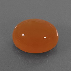 Corniola naturale arancione da 3,91 ct, trasparente, trasparente/traslucido