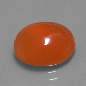 Corniola naturale arancione da 3,51 ct, trasparente, trasparente/traslucido