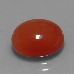 Corniola naturale arancione da 3,67 ct, trasparente, trasparente/traslucido