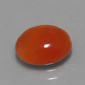 Corniola naturale arancione da 1,84 ct, trasparente, trasparente/traslucido