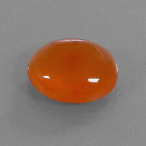 Corniola Arancione naturale da 3.17 ct, Trasparente, Trasparente/Traslucido