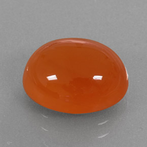 Corniola Arancione naturale da 3.97 ct, Trasparente, Trasparente/Traslucido