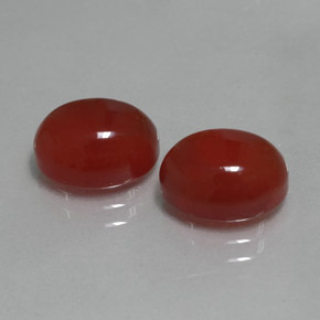 Corniola naturale rosso da  ct, taglio ovale, traslucido