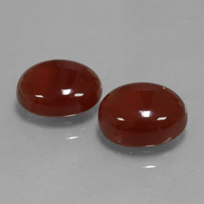 Corniola naturale rosso da  ct, taglio ovale, traslucido