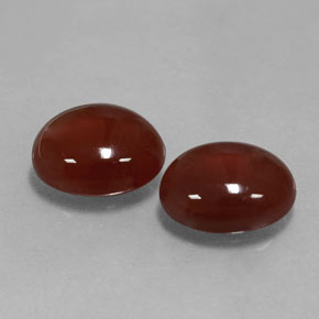 Corniola naturale rosso da  ct, taglio ovale, traslucido