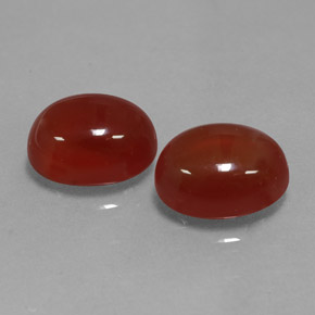 Corniola naturale rosso da  ct, taglio ovale, traslucido