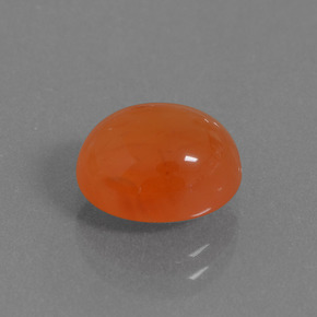 Corniola Arancione naturale da 3.33 ct, Taglio ovale, Traslucido