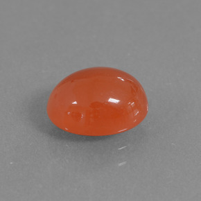 Corniola naturale arancione da 2,12 ct, taglio ovale, traslucido