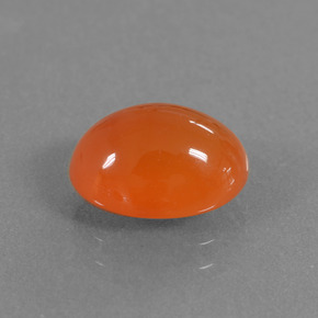 Corniola Arancione naturale da 2.76 ct, Taglio ovale, Traslucido
