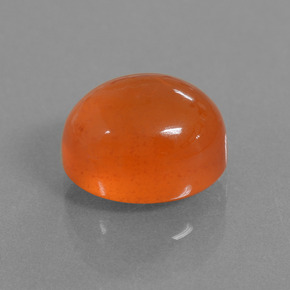 Corniola Arancione naturale da 5.18 ct, Taglio ovale, Traslucido
