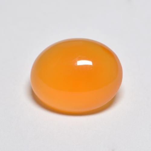 Corniola Arancio Medio naturale da 3.62 ct, Taglio ovale, Traslucido