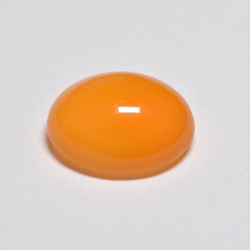 Corniola Arancio Medio naturale da 3.62 ct, Taglio ovale, Traslucido