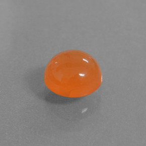Corniola Arancione naturale da 1.59 ct, Taglio rotondo, Traslucido