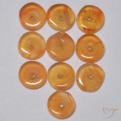 4.96ctw Naturale Arancio Medio Corniola, Taglio a fantasia, Trasparente