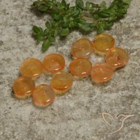 Gemme di Corniola Albicocca Arancia naturale da 4.97 ct, Taglio a fantasia, Traslucido