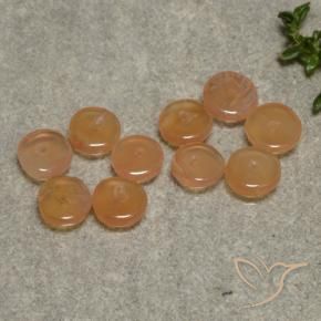 Gemme di Corniola Arancione chiaro naturale da 6.42 ct, Taglio a fantasia, Traslucido